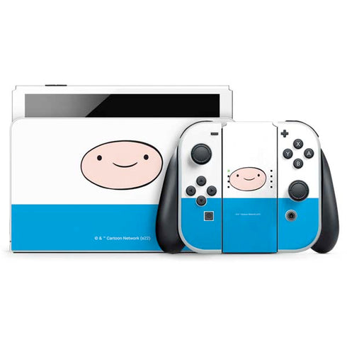 Adult Swim Adventure Time Finn Mertens Nintendo Switch OLED (2021) Skin